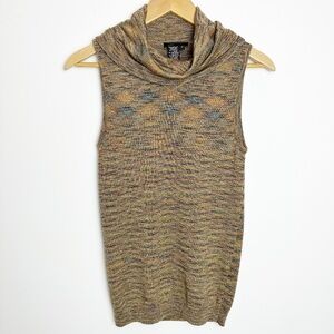 BCBGMAXAZRIA SLEEVELES COWL NECK SWEATER